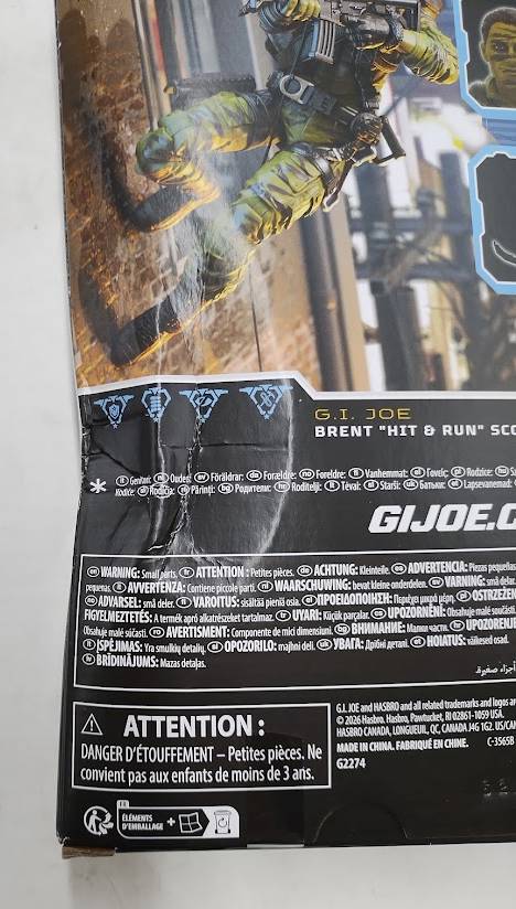 G.I. Joe Classified Series 188 Action Figure Brent "Hit&Run" Scott SEE DETAILS