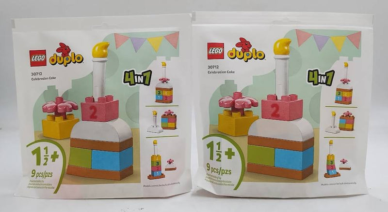 LOT OF 2!!! LEGO DUPLO Celebration Cake 30712