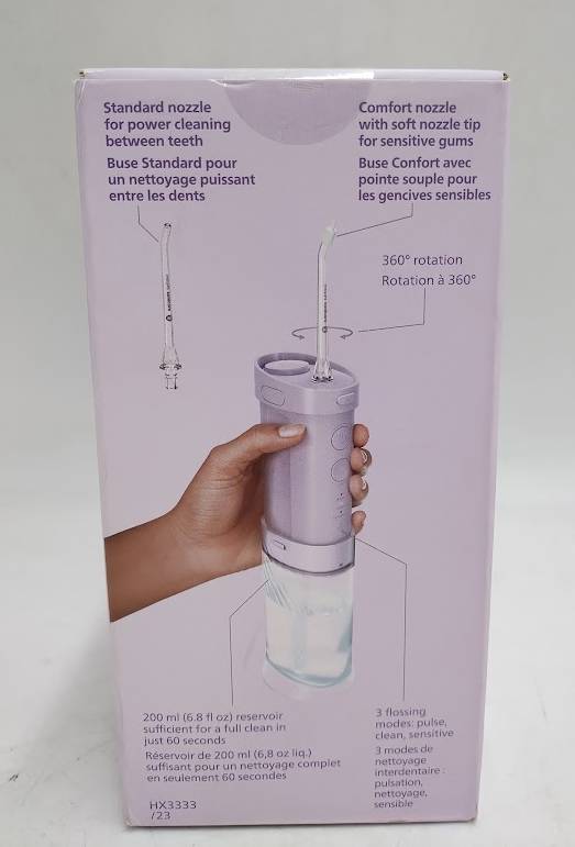Philips Sonicare 1000 Compact Rechargeable Power Flosser - Purple