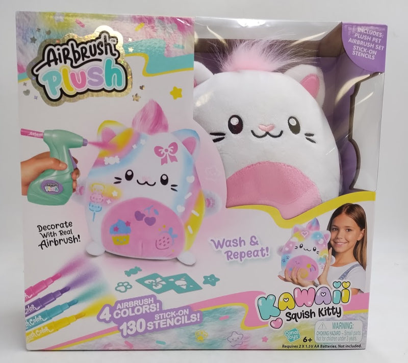 Canal Toys Airbrush Plush Kawaii Kitty Craft Activity Kit