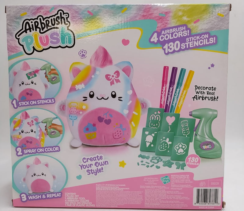 Canal Toys Airbrush Plush Kawaii Kitty Craft Activity Kit