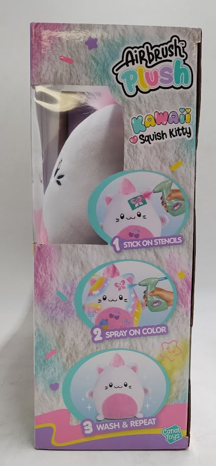 Canal Toys Airbrush Plush Kawaii Kitty Craft Activity Kit