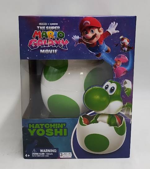 Yoshi Super Mario Galaxy Movie, Hatchin' Interactive Egg Animal Figures