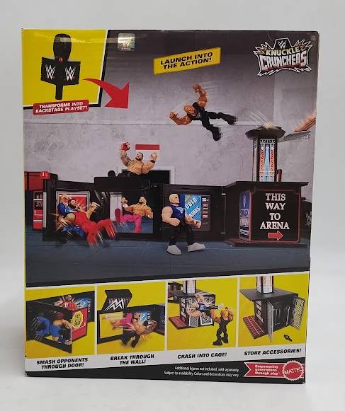 WWE Knuckle Crunchers The Rock's Microphone Playset Action Figure SEE DETAILS