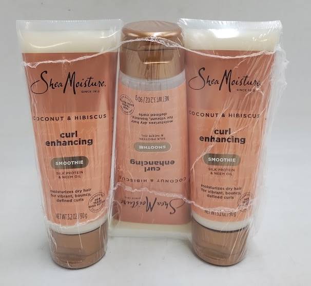 LOT OF 3 !! SheaMoisture Coconut & Hibiscus Curl Enhancing Smoothie