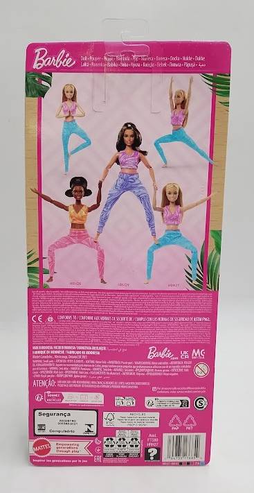 Barbie Made to Move Blonde Fashion Doll Removable Sports Top & Pants SEE DETAILS
