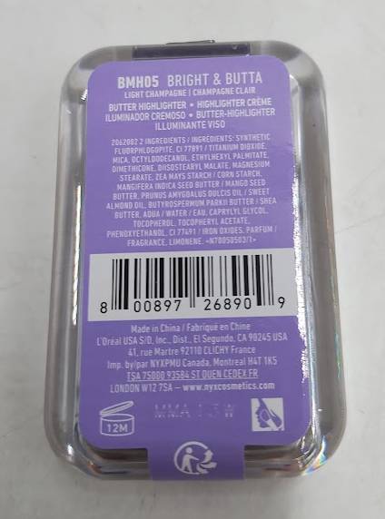 NYX Professional Makeup Buttermelt Highlighter - 01 Bright & Butta - 0.17 oz