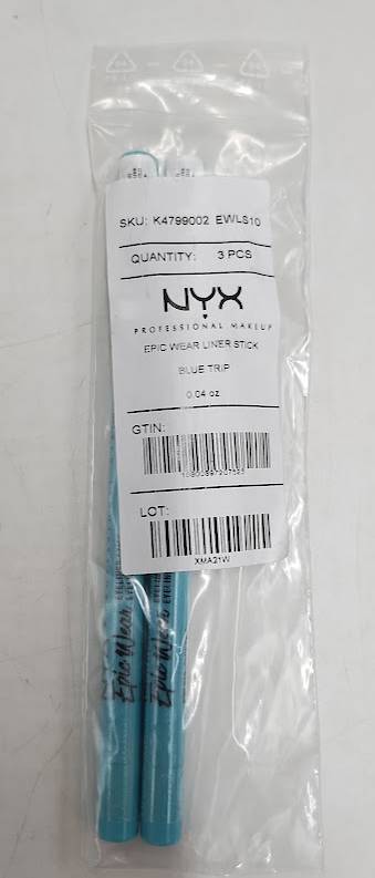 LOT OF 2 NYX Professional Makeup Epic Wear Liner Stick - 10 Blue Trip