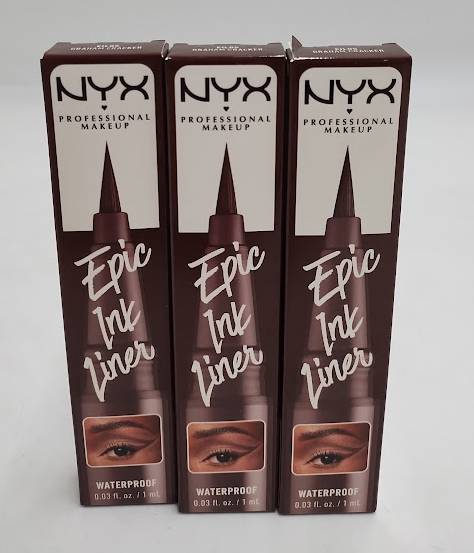 LOT OF 3 !! NYX Professional Makeup Epic Ink Liner - Graham Cracker