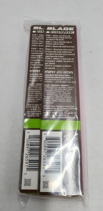 LOT OF 3 NYX Professional Makeup Brow Blade & Shade Nano Brow Pencil - Ash Brown
