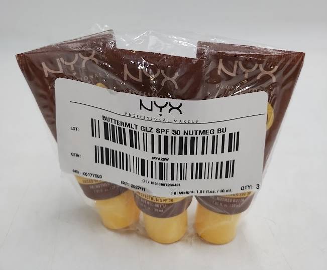 LOT OF 3 NYX Professional Makeup Buttermelt Glaze Skin Tint - Nutmeg Butta