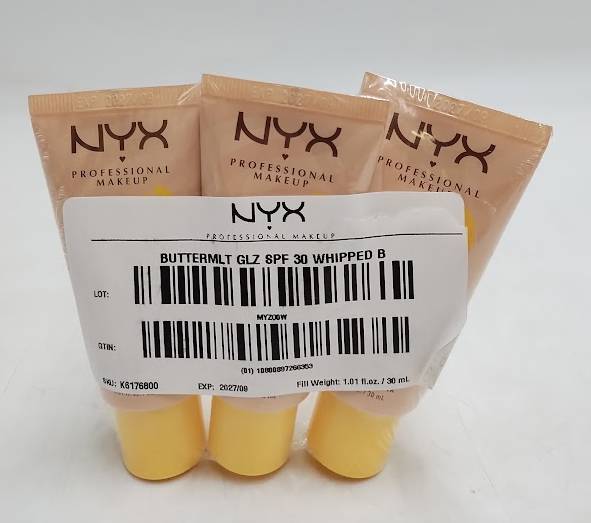 LOT OF 3 NYX Professional Makeup Buttermelt Glaze Skin Tint - Whipped Butta