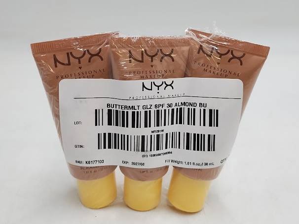 LOT OF 3 NYX Professional Makeup Buttermelt Glaze Skin Tint - Almond Butta