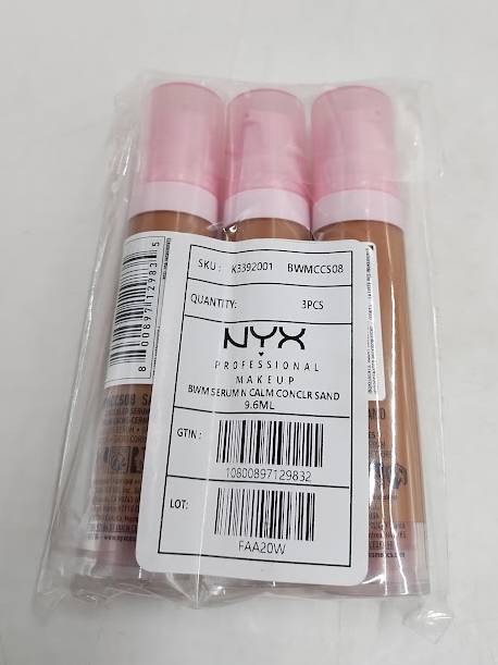 LOT OF 3 NYX Professional Makeup Bare Me Concealer - SAND