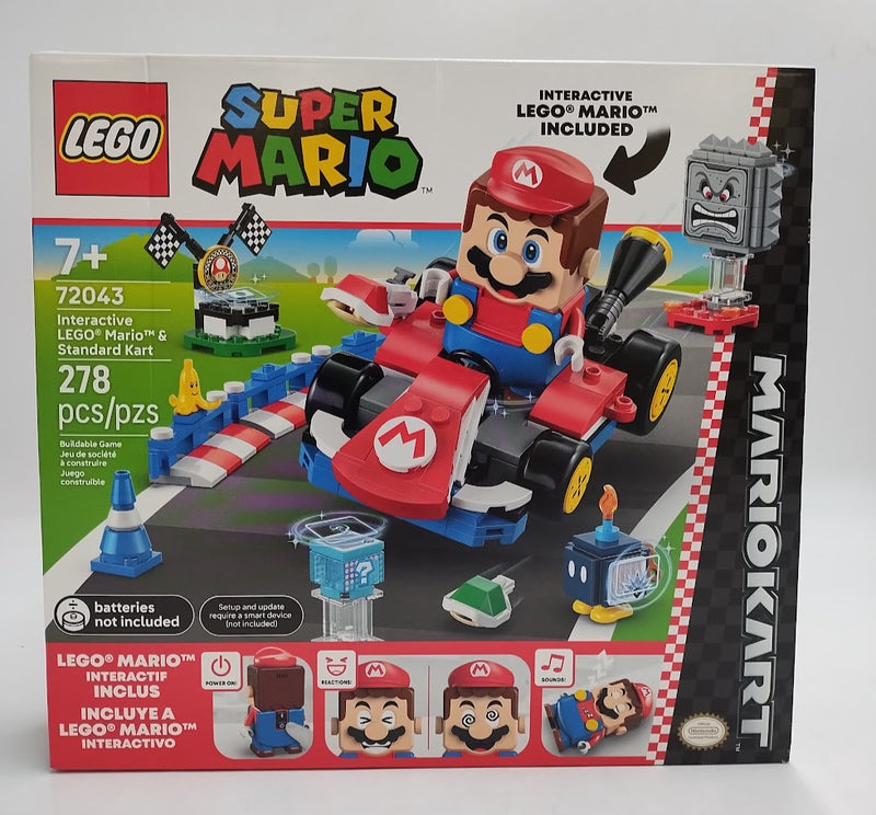LEGO Super Mario: Mario Kart - Interactive LEGO Mario & Standard Kart 72043 SEE DETAILS