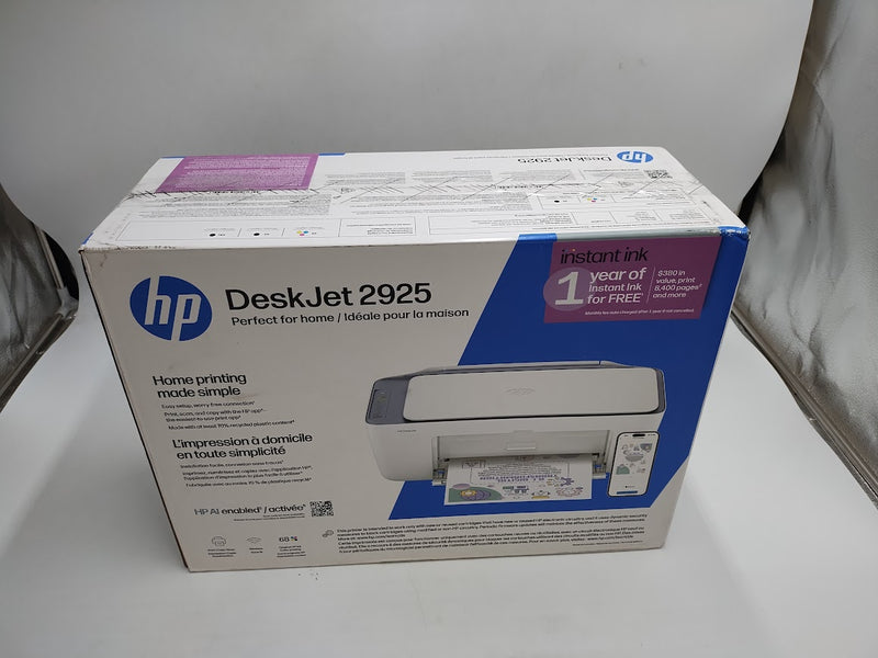 HP DeskJet 2925 Wireless All-iin-One Color Printer Scanner Copier (B18JXA)