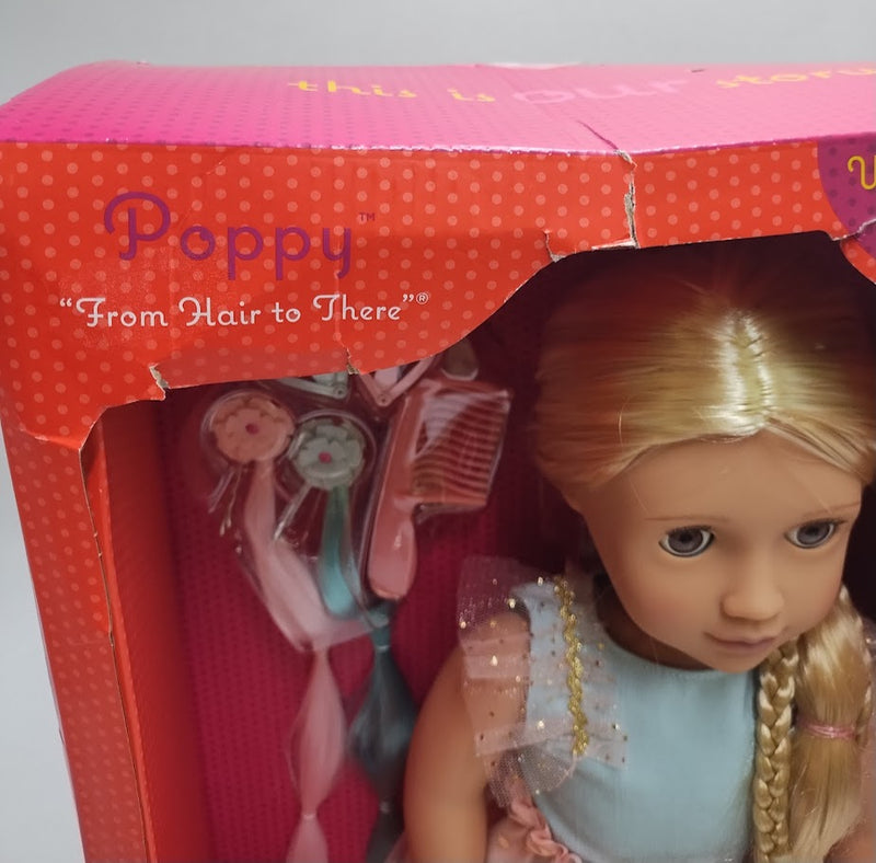 Our Generation Poppy 18" Hair Grow Doll with Hair Clips SEE DETAILS