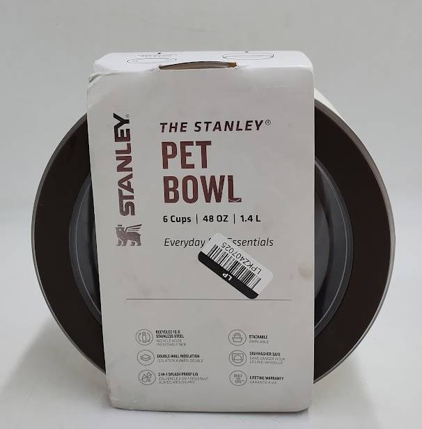 Stanley 6 Cup Stainless Steel Pet Bowl - Cream Western READ DESCRIPTION