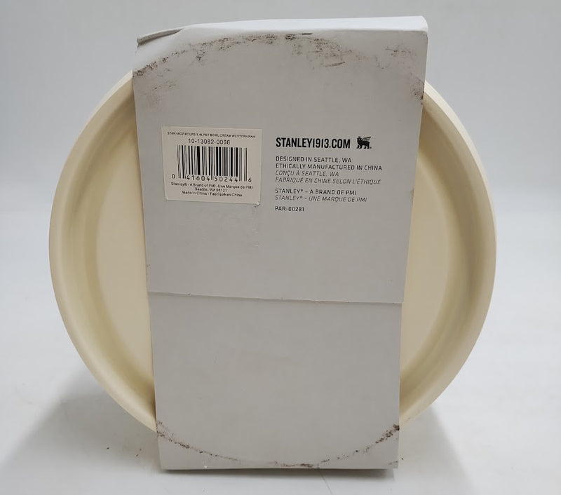 Stanley 6 Cup Stainless Steel Pet Bowl - Cream Western READ DESCRIPTION