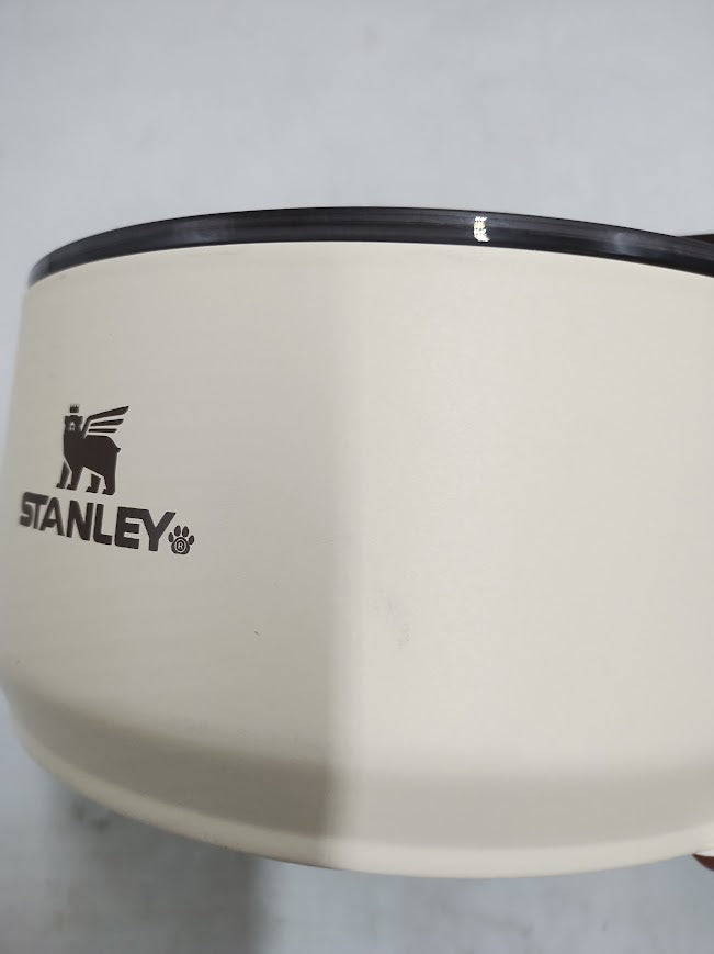 Stanley 6 Cup Stainless Steel Pet Bowl - Cream Western READ DESCRIPTION