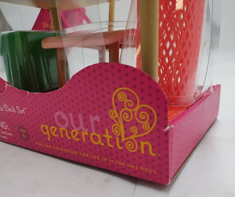 Our Generation Brilliant Bureau Home Desk Accessory Set for 18"Dolls SEE DETAILS