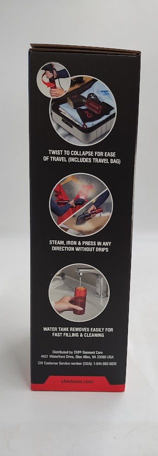 CHI 11611 Compact Garment Steamer Red