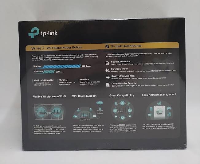 TP-Link Archer BE6500 Dual-Band Mesh Wi-Fi 7 Router
