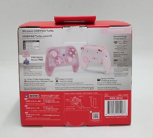 HORI Wireless HORIPAD Turbo (Cozy Pink) for Nintendo Switch 2