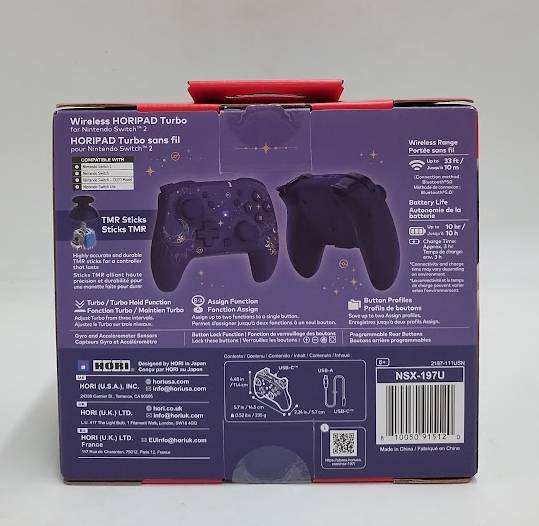 HORI Wireless HORIPAD Turbo (Umbreon & Espeon) for Nintendo Switch 2