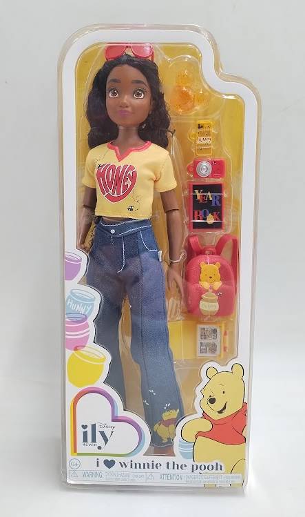 Disney ILY 4ever 12.5" Pooh Doll Black Hair/Brown Eyes SEE DETAILS