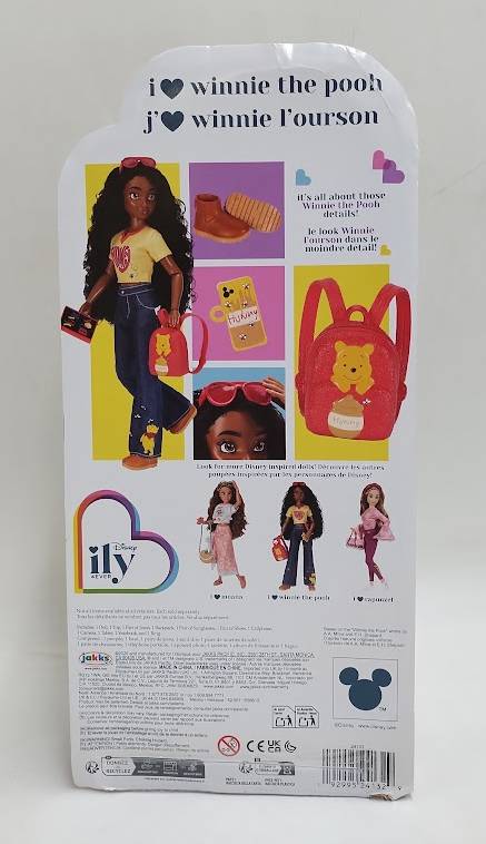 Disney ILY 4ever 12.5" Pooh Doll Black Hair/Brown Eyes SEE DETAILS