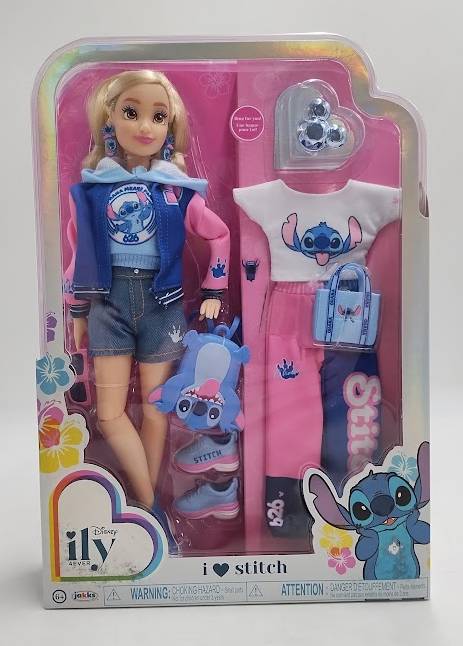 Disney ILY 4ever 12.5" Stitch Doll Varsity Jacket SEE DETAILS