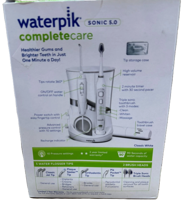Waterpik Complete Care 5.0 Water Flosser + Sonic Electric Toothbrush WP-861