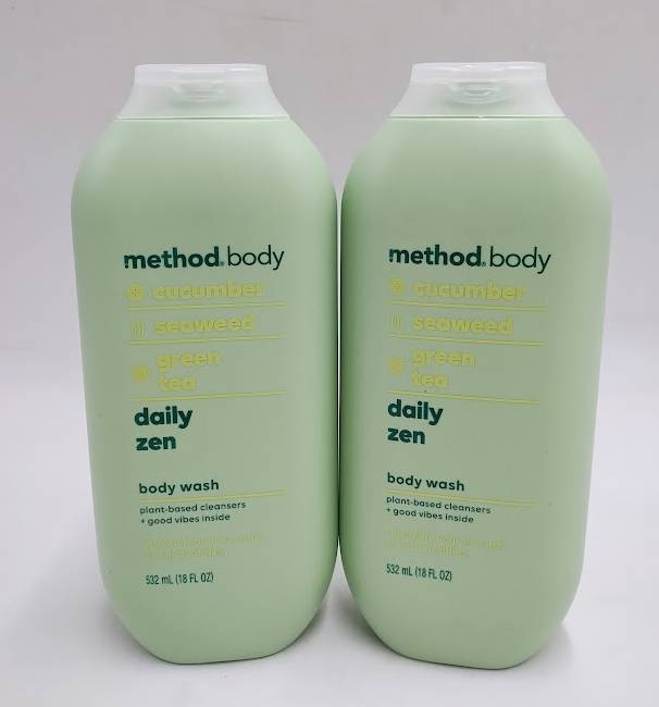 LOT OF 2 !! Method Body Wash Deep Detox - CUCUMBER, SEAWEED, GREEN TEA