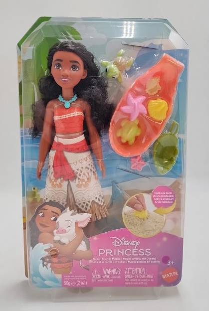 Disney Princess Ocean Friends Moana Doll w/Moldable Sand&Accessories SEE DETAILS