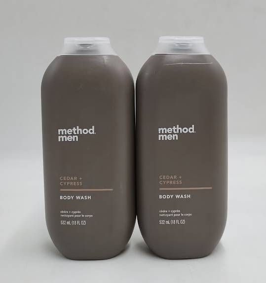 LOT OF 2!! Method Men Body Wash Cedar and Cypress