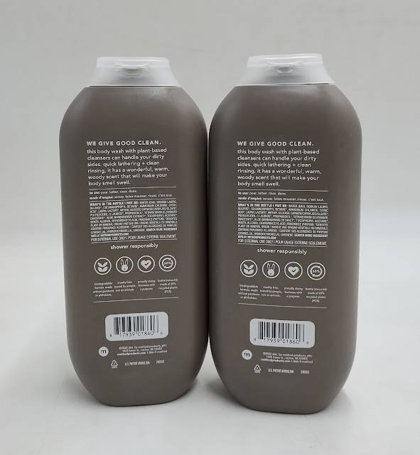 LOT OF 2!! Method Men Body Wash Cedar and Cypress
