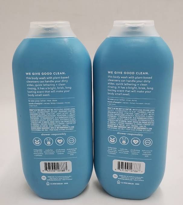 LOT OF 2!! Method Men's Body Wash - Glacier + Granite