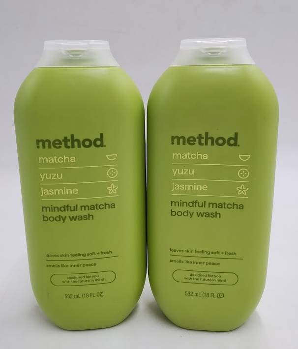 LOT OF 2!! Method Body Wash - Mindful Matcha