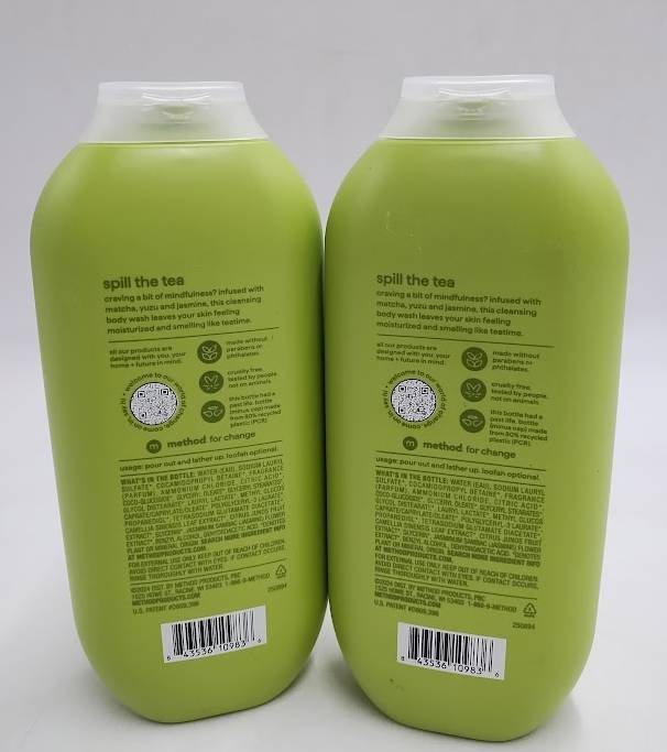 LOT OF 2!! Method Body Wash - Mindful Matcha