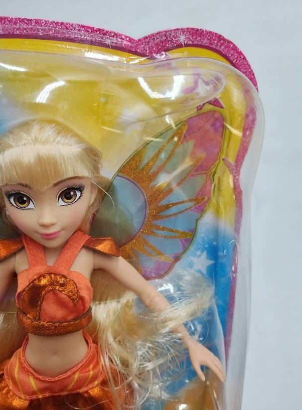 Winx Club Stella Fairy 10.5" Doll Glitter Outfit Removable Wings SEE DETAILS