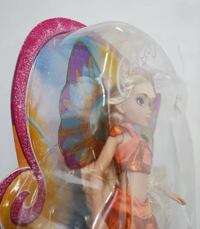 Winx Club Stella Fairy 10.5" Doll Glitter Outfit Removable Wings SEE DETAILS