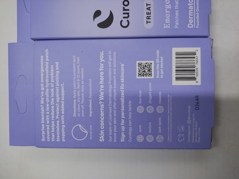 LOT OF 3 Curology Emergency Facial Pimple Patches - 3 PACKS OF 40 Acne Treatment