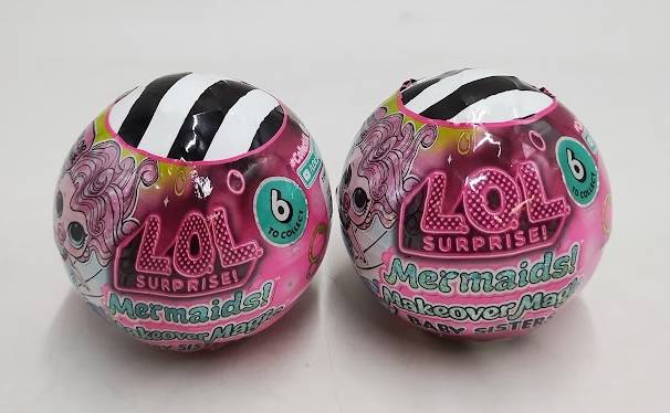 LOT OF 2!! L.O.L. Surprise! Mermaids Makeover Magic Baby Sisters