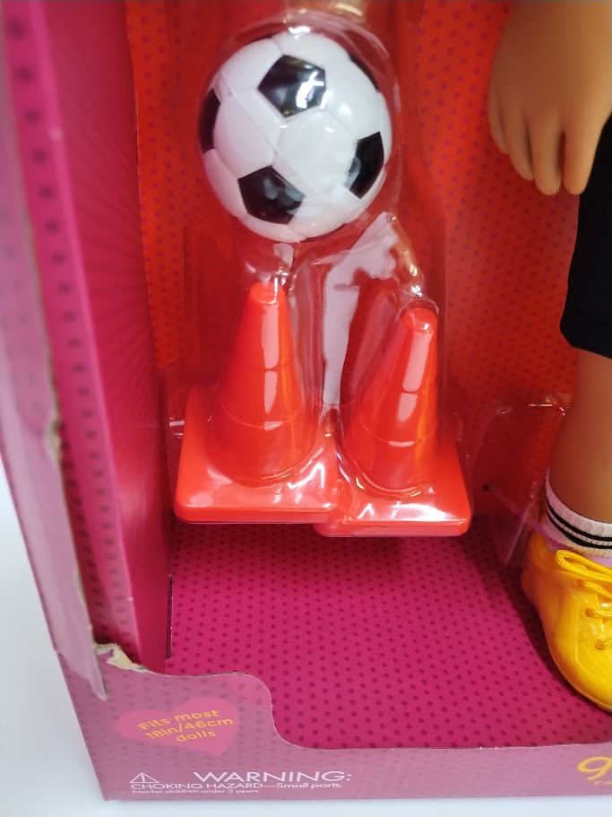 Our Generation Mateo Posable 18" Boy Doll in Soccer Uniform with Accessories SEE DETAILS