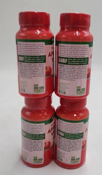 LOT OF 4! Nature's Truth Apple Cider Vinegar Capsule 1200mg EXP 06/2027 OR AFTER