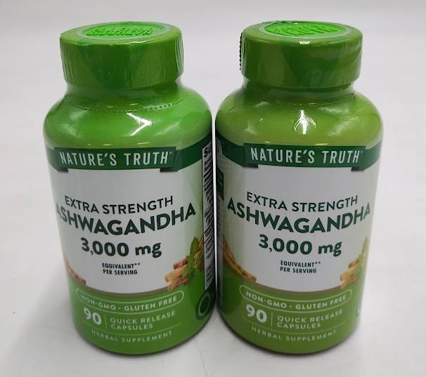 LOT OF 2!! Nature's Truth Ashwagandha 3000mg EXP 11/2027