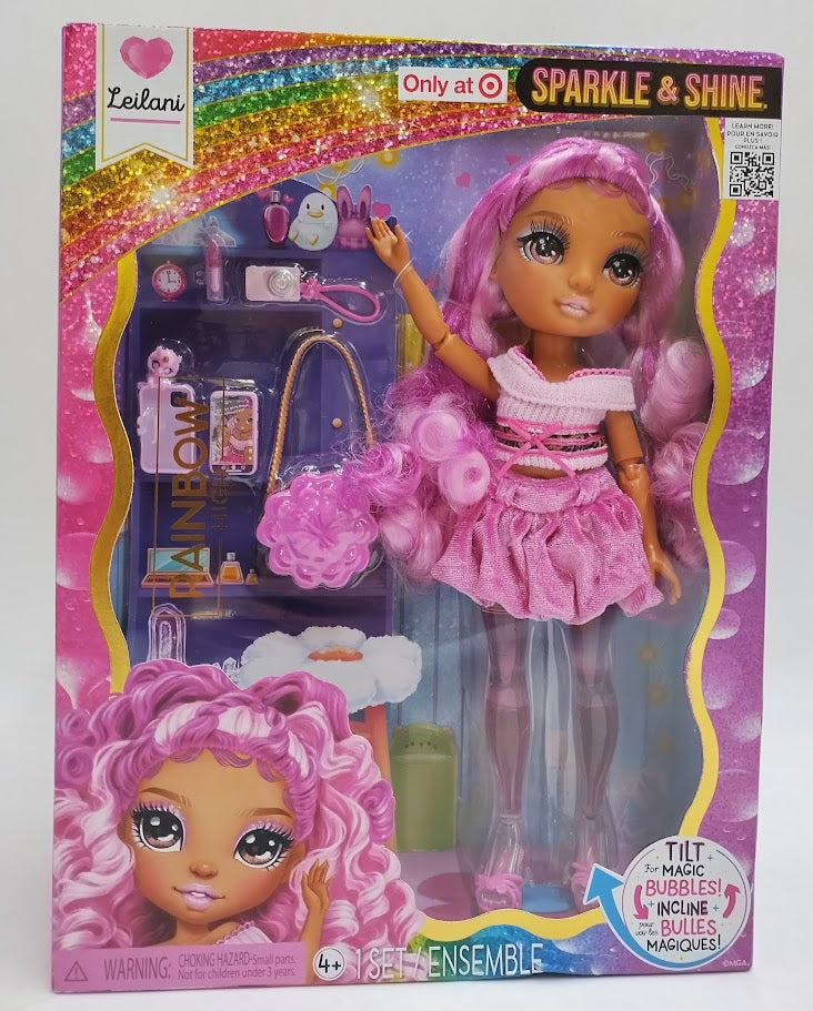 Rainbow High Sparkle and Shine Leilani with Magic Bubbles Legs 11" SEE DETAILS
