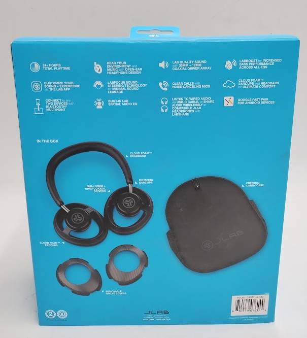 JBuds Open Headphone Open-Ear Wireless Headphones Black