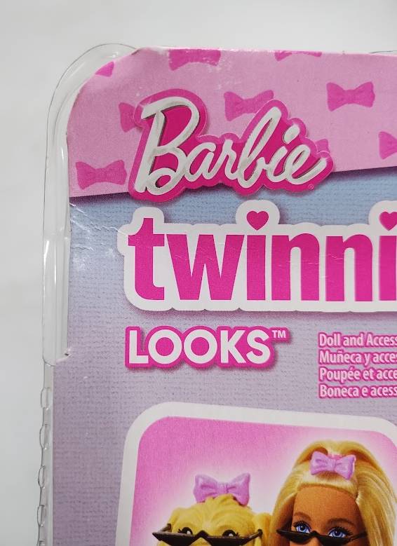 Barbie Twinning Looks Doll w/ Pet Dog Matching Pink Outfits Blonde SEE DETAILS